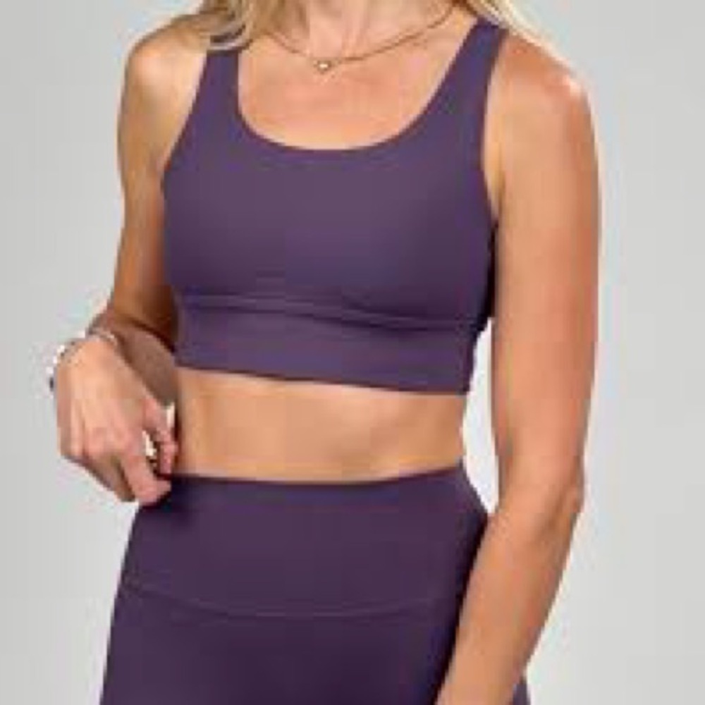 ALOWA SET Sport bra/Leggings grape 🍇 color size Small - Picture 2 of 14